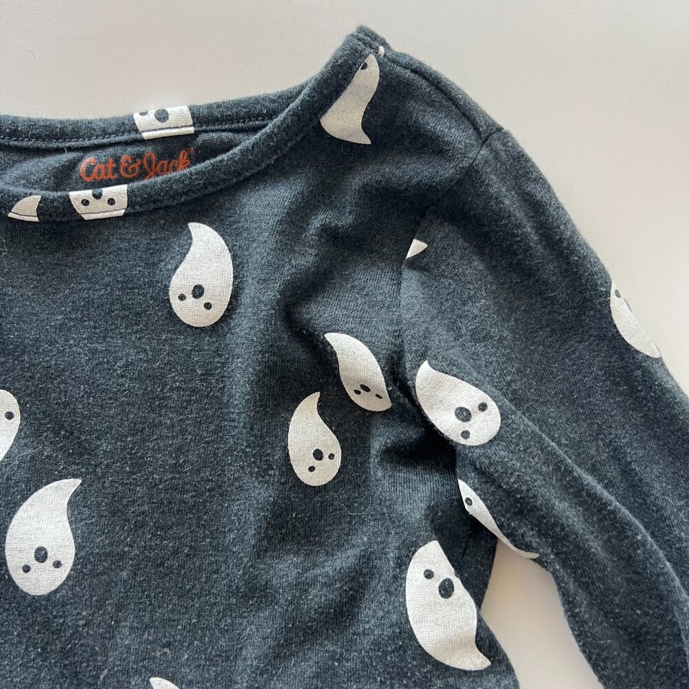 Girls xs 4/5 cat & jack gray halloween ghost dress - Picture 3 of 4